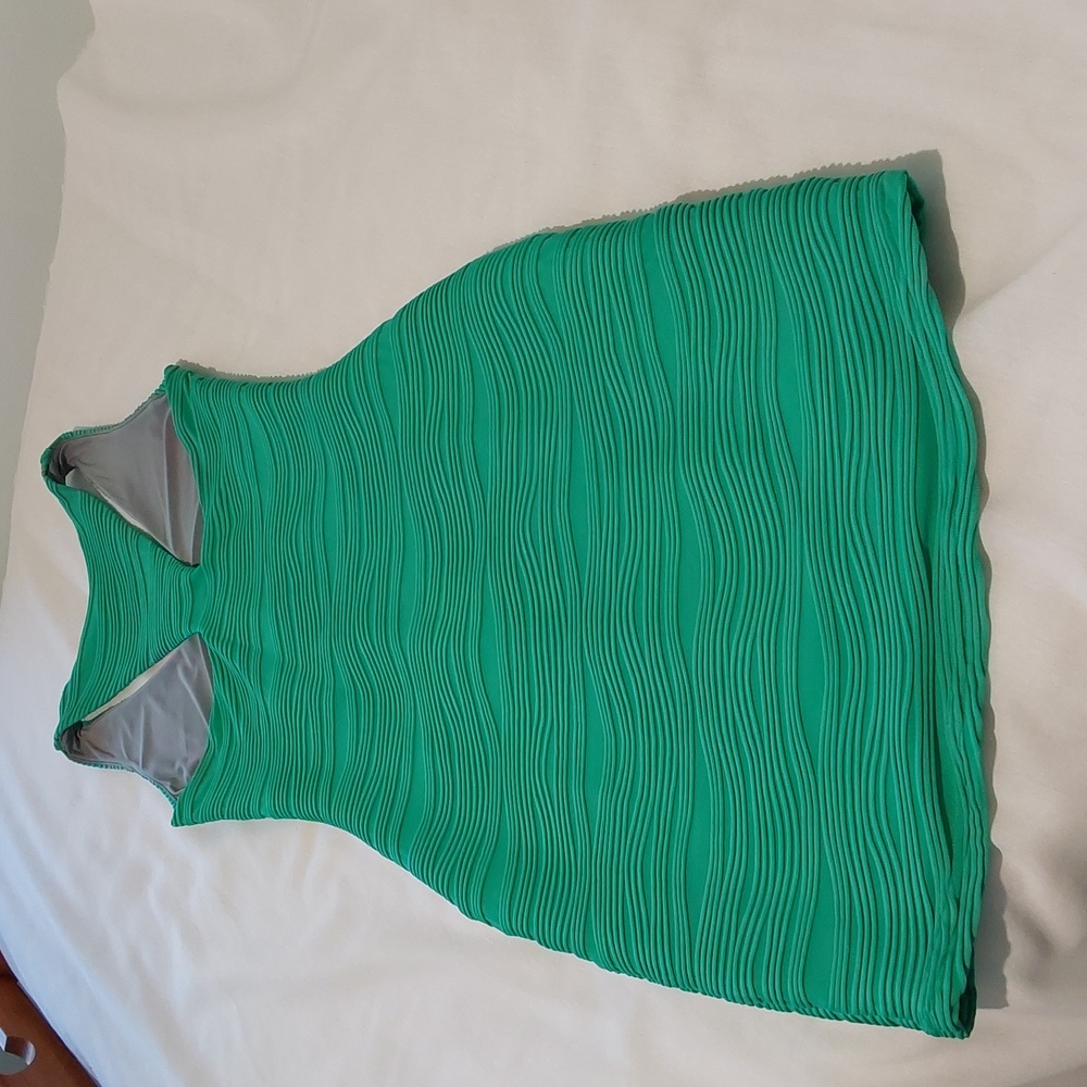 Abi Ferrin Kelsey Racerback Dress. NWT. Size Small. Green/Mint. - Picture 3 of 7